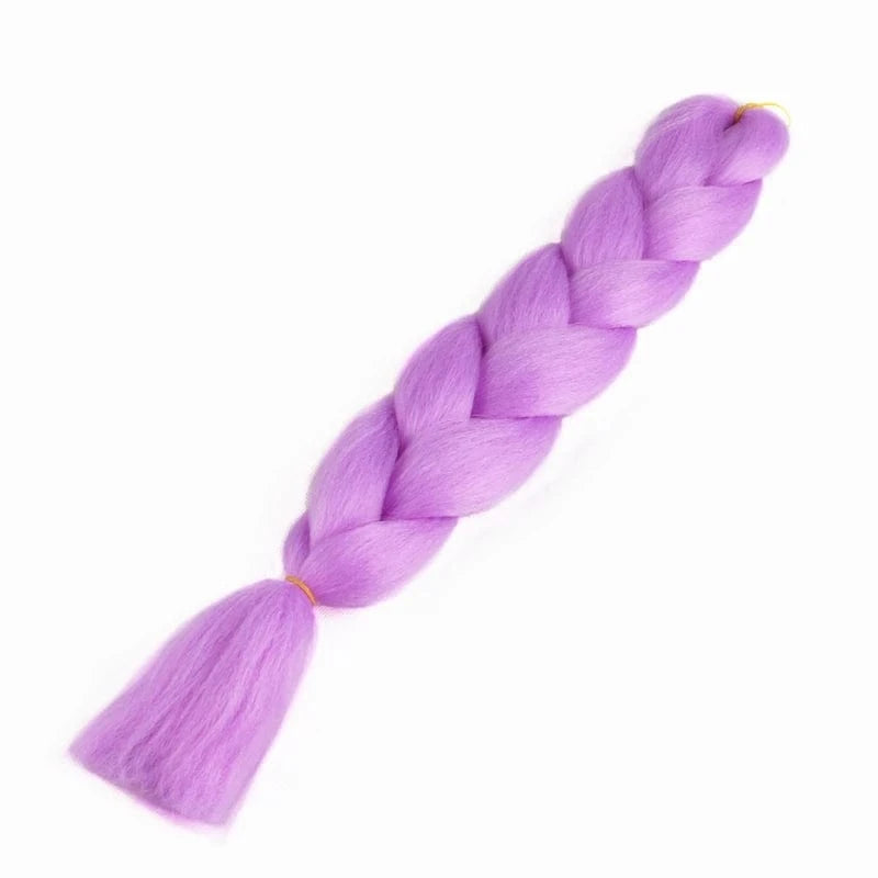 24inch solid color 100grams synthetic hair jumbo braiding hair different colors in stock