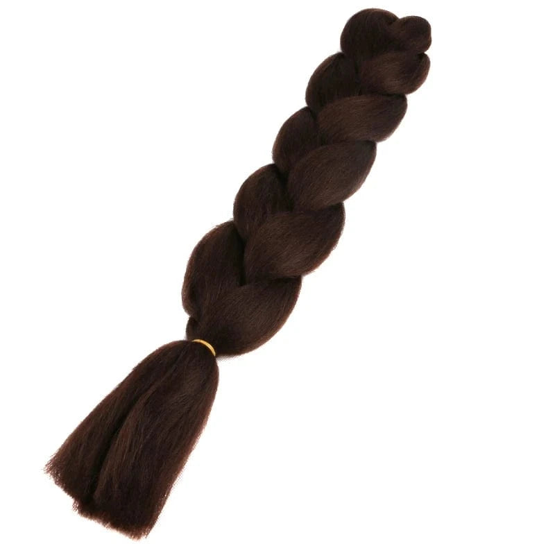 24inch solid color 100grams synthetic hair jumbo braiding hair different colors in stock