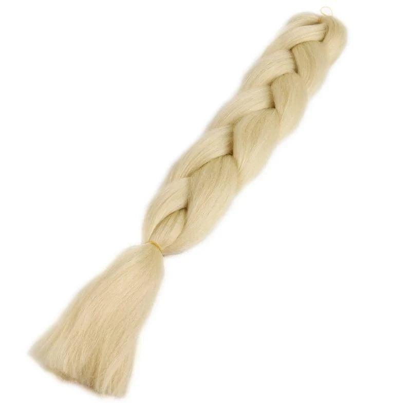 24inch solid color 100grams synthetic hair jumbo braiding hair different colors in stock