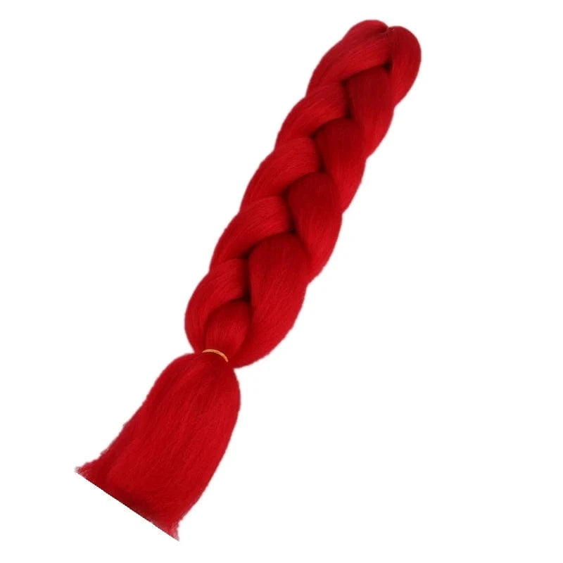 24inch solid color 100grams synthetic hair jumbo braiding hair different colors in stock