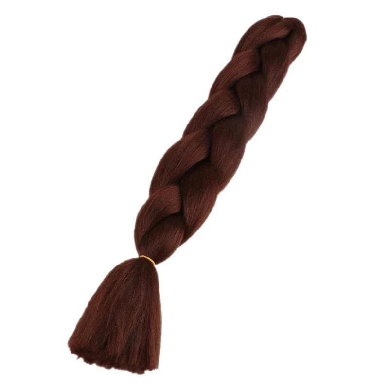 24inch solid color 100grams synthetic hair jumbo braiding hair different colors in stock