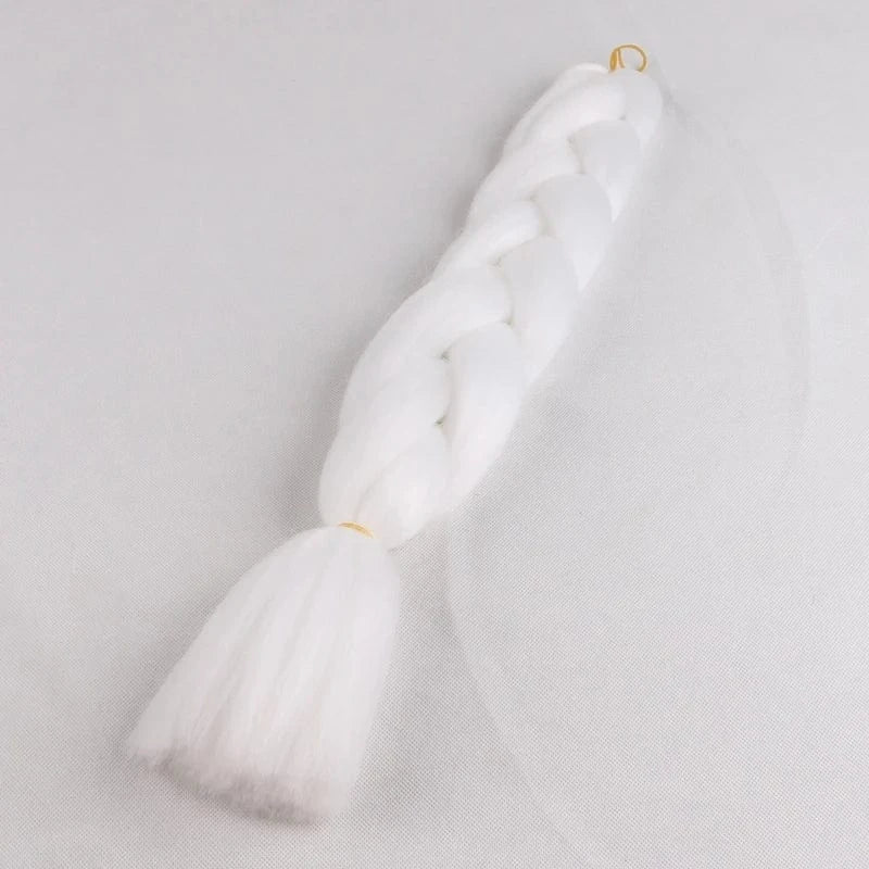 24inch solid color 100grams synthetic hair jumbo braiding hair different colors in stock