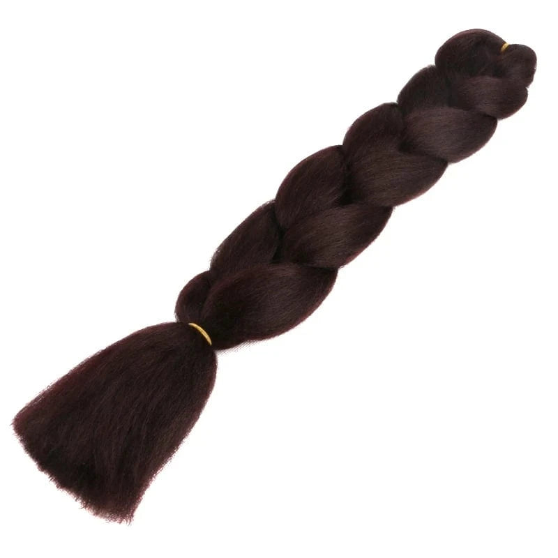 24inch solid color 100grams synthetic hair jumbo braiding hair different colors in stock