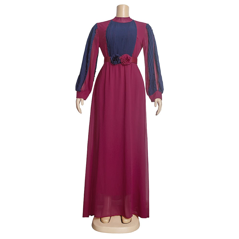 24W / Red / Floor Length S3985F 2022 New High Quality Customized Chiffon Panel Long party gowns for women evening dress