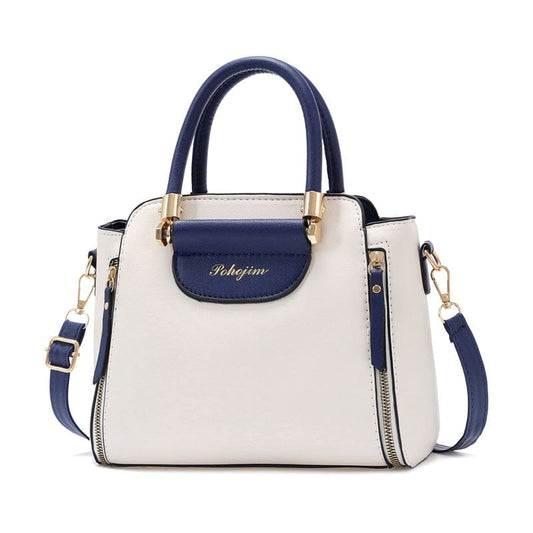25*12*20CM / White-blue handbags women leather hand bag leather hand bags women handbags
