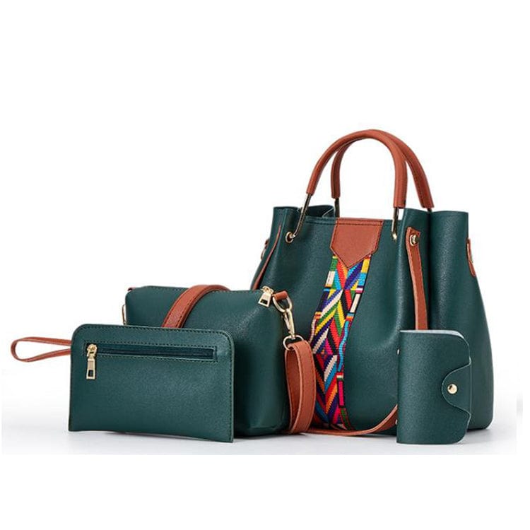 25*14*25cm / Pink Trending PU Leather Large Ladies Purse and Handbags Custom Logo Women Tote Hand Bags Set