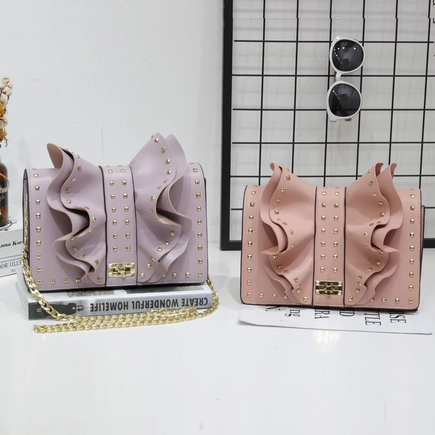 25X17X6CM / Pink Trendy Designer Custom Luxury Real Leather Women Tote Bag Female Leather Shoulder Handbags Fashion Genuine Leather Purse