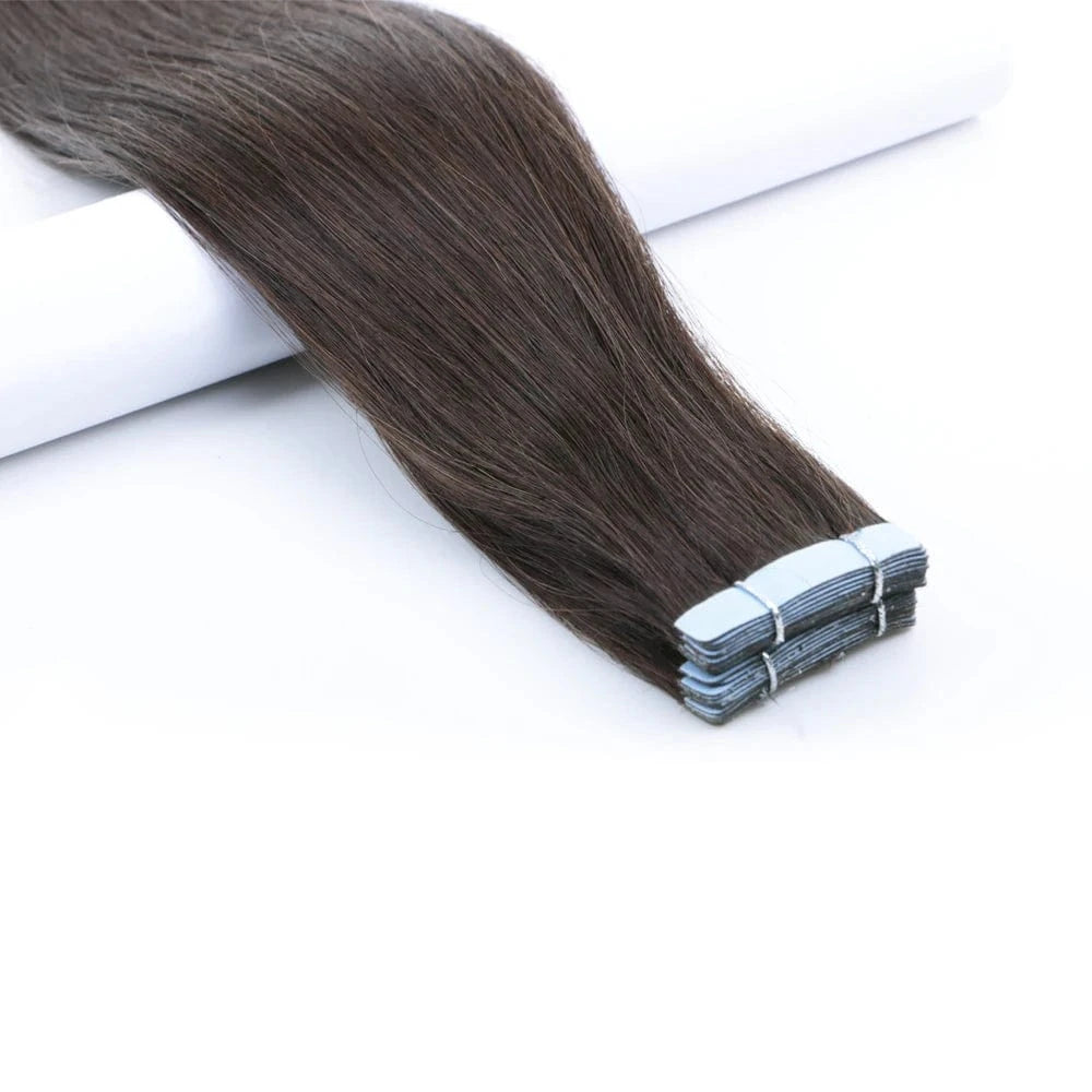 26 Inches / #2 FH hot sell 100% real human hair extensions tape double side hair tape in hair extensions double drawn tape
