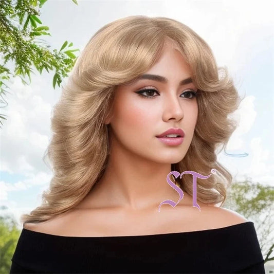 26 Inches / Brown Guangzhou Shenzhen Factory Wholesale Good Quality Thin HD Lace Frontal Synehthetic Wigs For Women