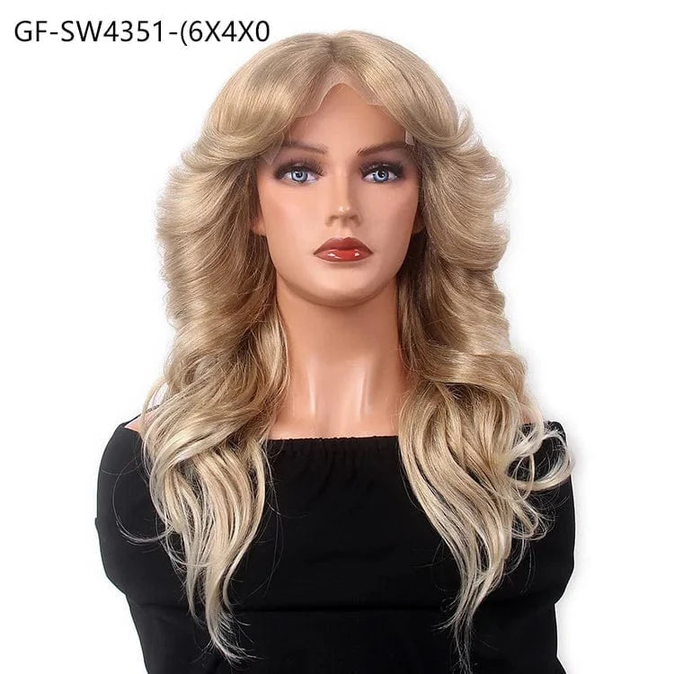 26 Inches / GF-SW4351-(6X4X0 New Arrive 26'' Long Body Wave Black Tpart Lace Frontal Wig Cheap Wholesale 150% Laces And Wigs For Black Women
