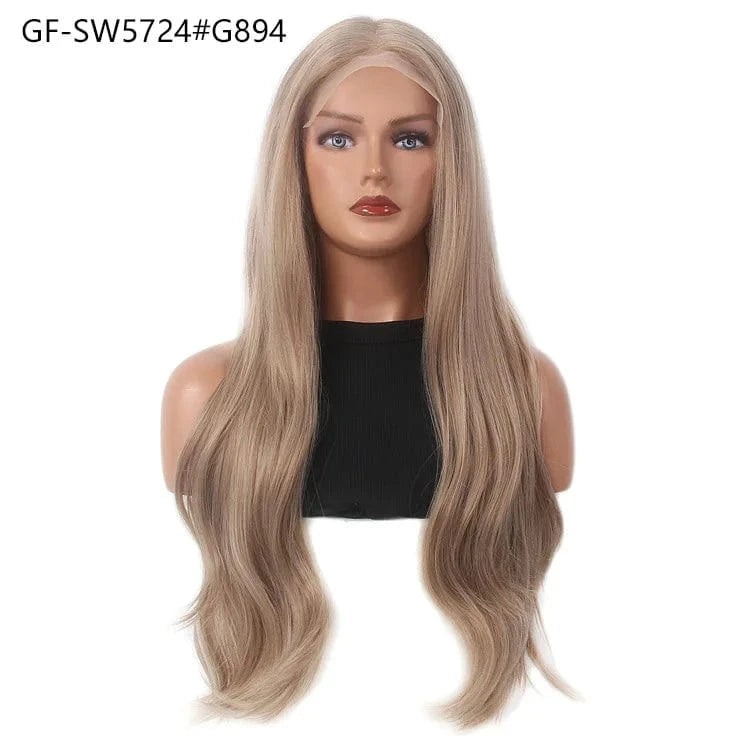 26 Inches / GF-SW5724#G894 New Arrive 26'' Long Body Wave Black Tpart Lace Frontal Wig Cheap Wholesale 150% Laces And Wigs For Black Women