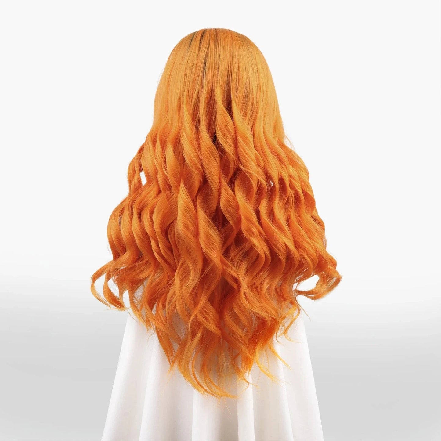 26 Inches / N31-T1/3200/2316-GL Celebrity Wig ombre orange Curly Daily life Wearing futura Henlon fiber Lace front cheap synthetic Wigs
