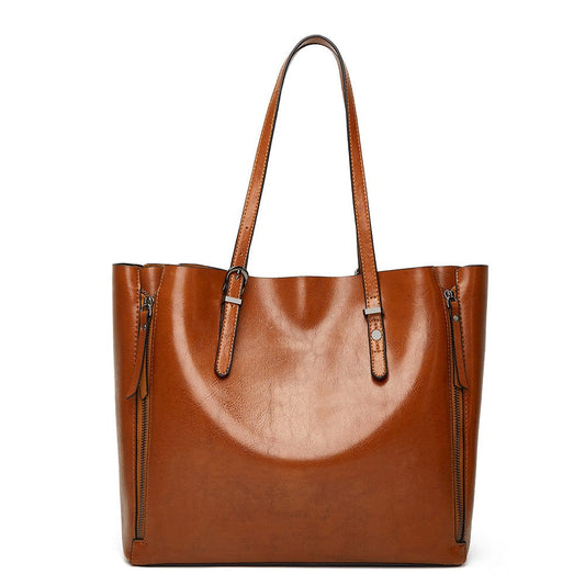 27*33*13cm / BROWN JANHE sac a main bolsa feminina carteras Women Large purse Elegant Ladies Big Pu Leather bucket bags Hand Bags Tote Bag Handbags