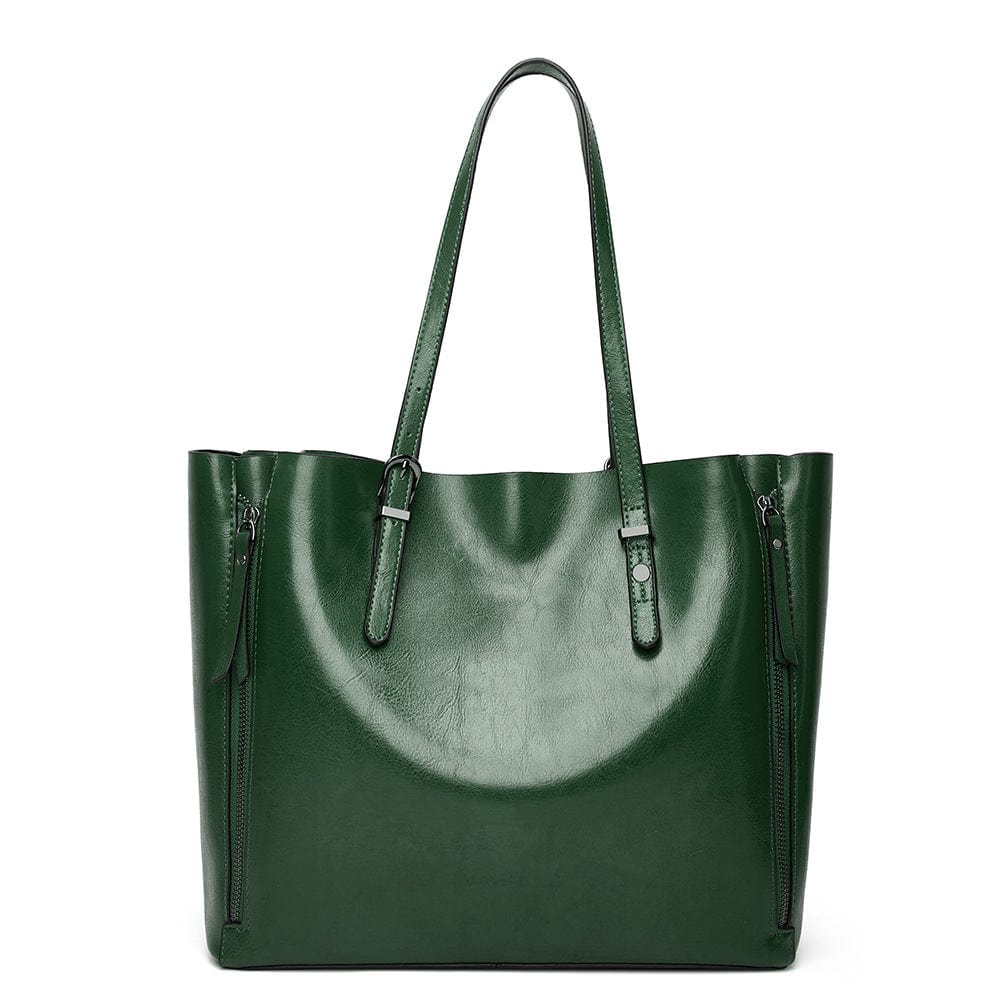 27*33*13cm / green JANHE sac a main bolsa feminina carteras Women Large purse Elegant Ladies Big Pu Leather bucket bags Hand Bags Tote Bag Handbags