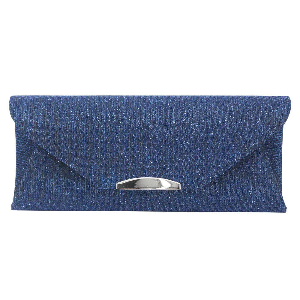 27*6*10cm / Blue 2022 New Fashion Matte Dinner Party Bag Lady Clutch Chain Bag Small Flashing Material Envelope Evening Bag