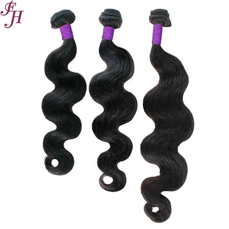 28" 28" 28" / Body FH Hair Vendor Bundle Sets Natural Black Blonde Hair Bundles Raw Virgin Brazilian Hair Bundles Package