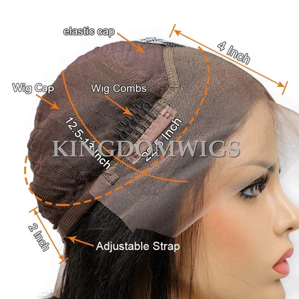 28 Inches / 13*4 Lace Front Wig Swiss Lace Ginger Blonde Orange Color Loose Wave