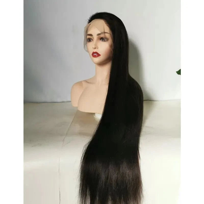 28 Inches / 13x4 Lace Front Wig Transparent Lace 130% Density Straght 13x4 13x6 Transparent Lace Wig Human Hair Lace Front Human Hair Wigs 100% Brazilian Virgin Human Hair Lace Front Wig