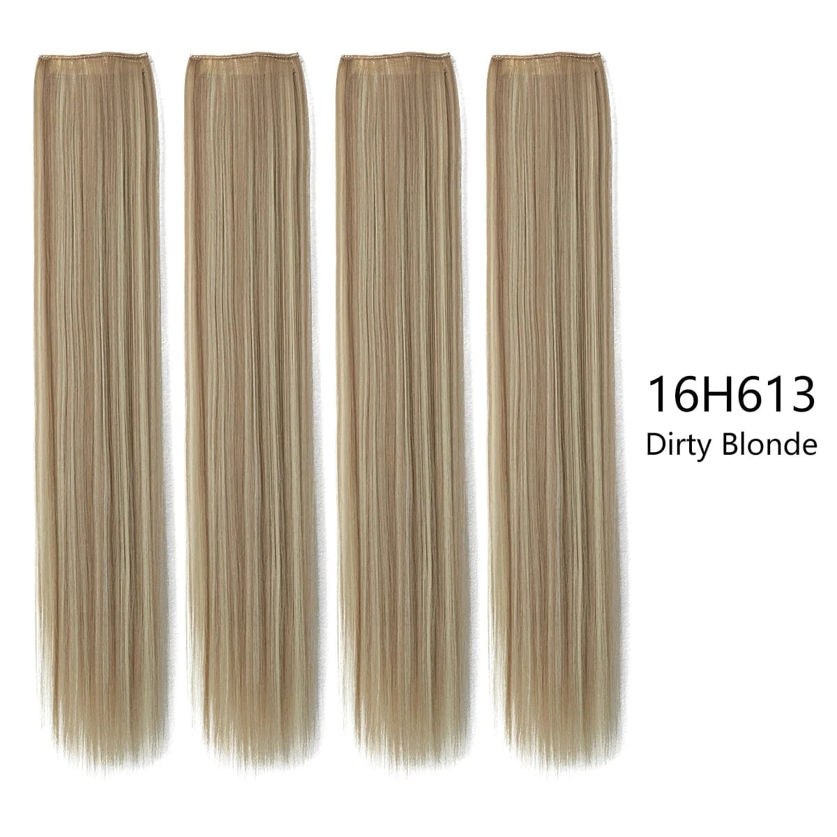 28 Inches / 16H613 Wholesale SARLA Cheap 20''24''28'' multiple colour Long Straight Synthetic Natural Clip in One Piece Hair Extension