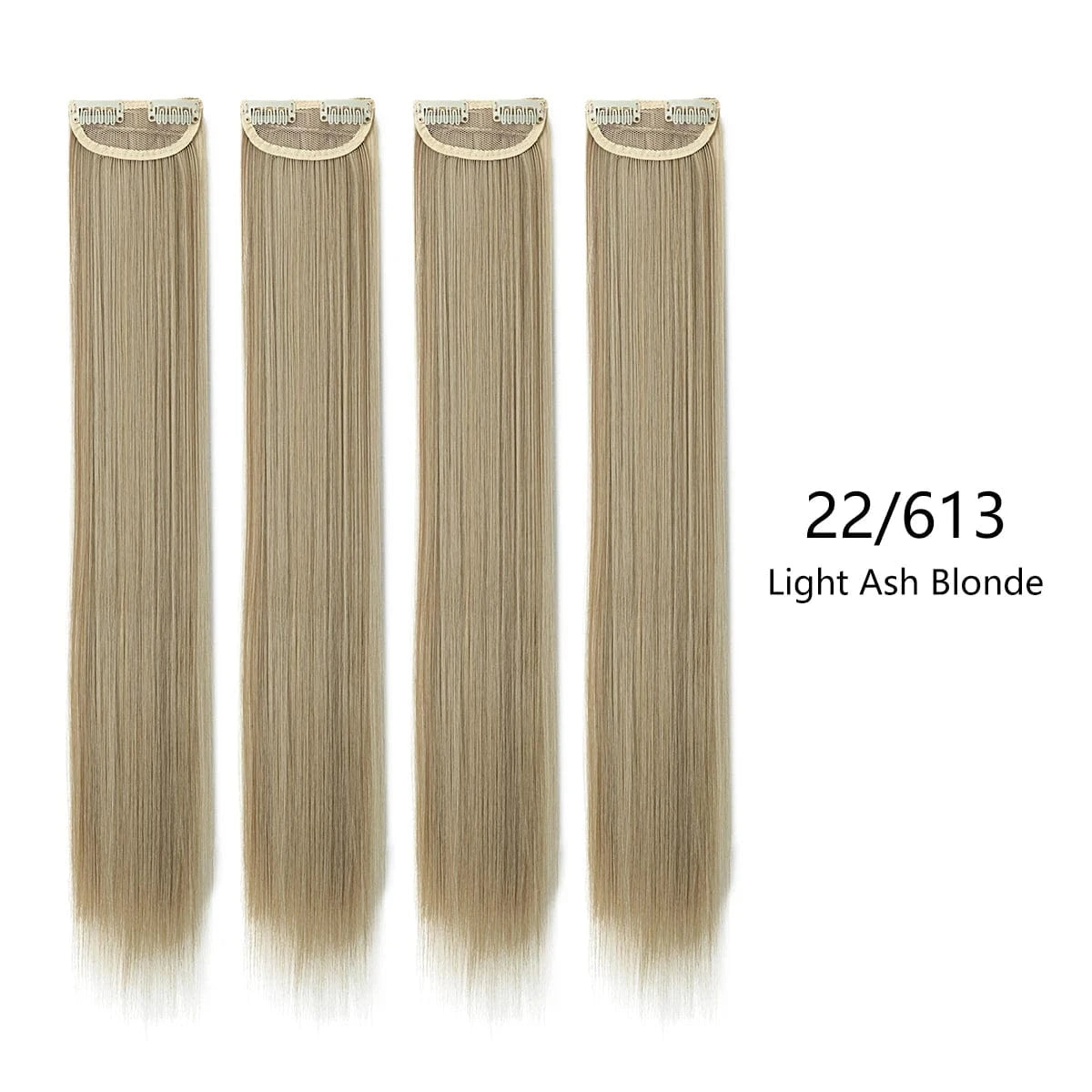 28 Inches / 22/613 Wholesale SARLA Cheap 20''24''28'' multiple colour Long Straight Synthetic Natural Clip in One Piece Hair Extension