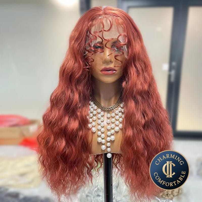 28 Inches / 25 body wave braided japanese futura fiber blonde ombre synthetic human hair mix full lace wig natural hairline vendor wholesale