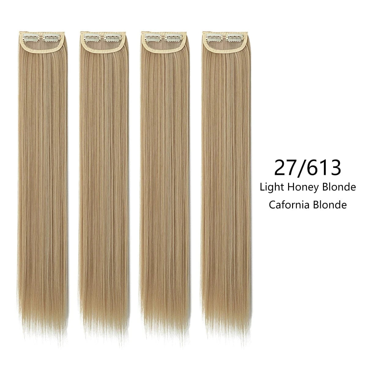 28 Inches / 27/613 Wholesale SARLA Cheap 20''24''28'' multiple colour Long Straight Synthetic Natural Clip in One Piece Hair Extension