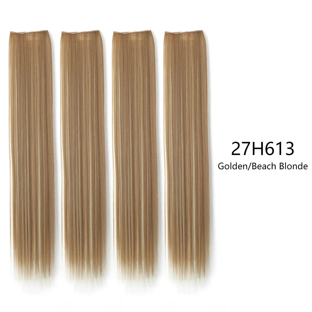 28 Inches / 27H613 Wholesale SARLA Cheap 20''24''28'' multiple colour Long Straight Synthetic Natural Clip in One Piece Hair Extension