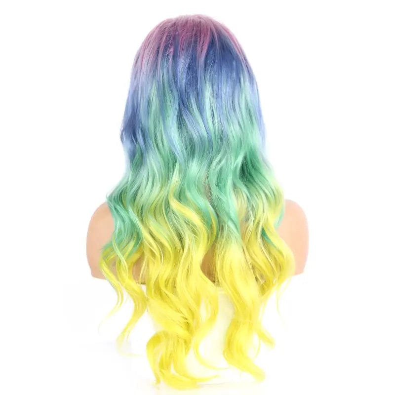 28 Inches / aurora new arrive pink shine long straight lace front wigs heat resistant fiber ombre color synthetic hair wigs lace front with baby