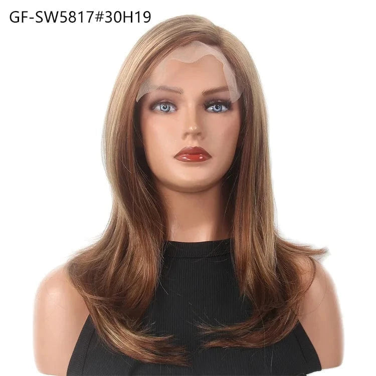 28 Inches / GF-SW5817#30H19 Wholesale Price 180% Synthetic Wigs - The Best Choice For Your Hair Styling Needs Lace Front Wig