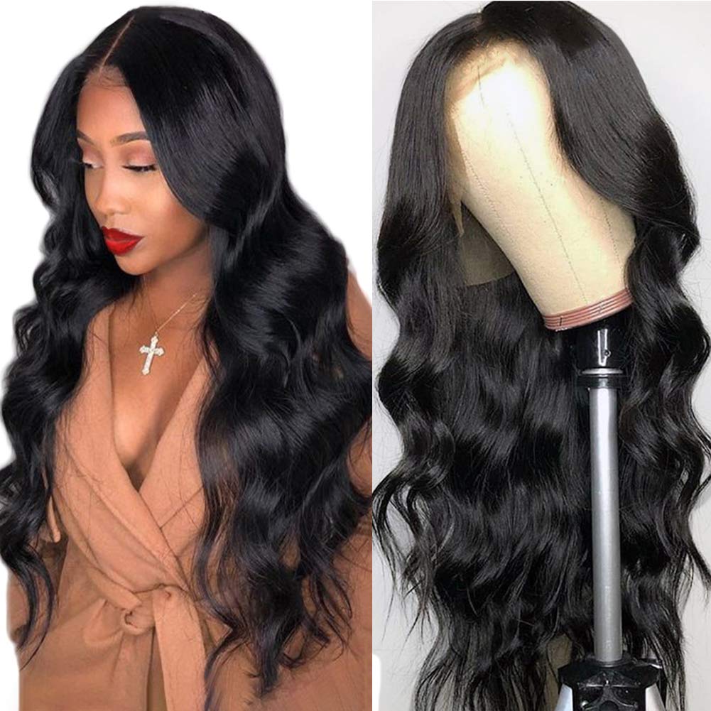 28 Inches / Lace Frontal Wig Body Wave Ready To Ship Wigs Wholesale 100% Human Hair Supplier Bresilienne Bodywave 5X5 Lace Closure Wigs Lace Front