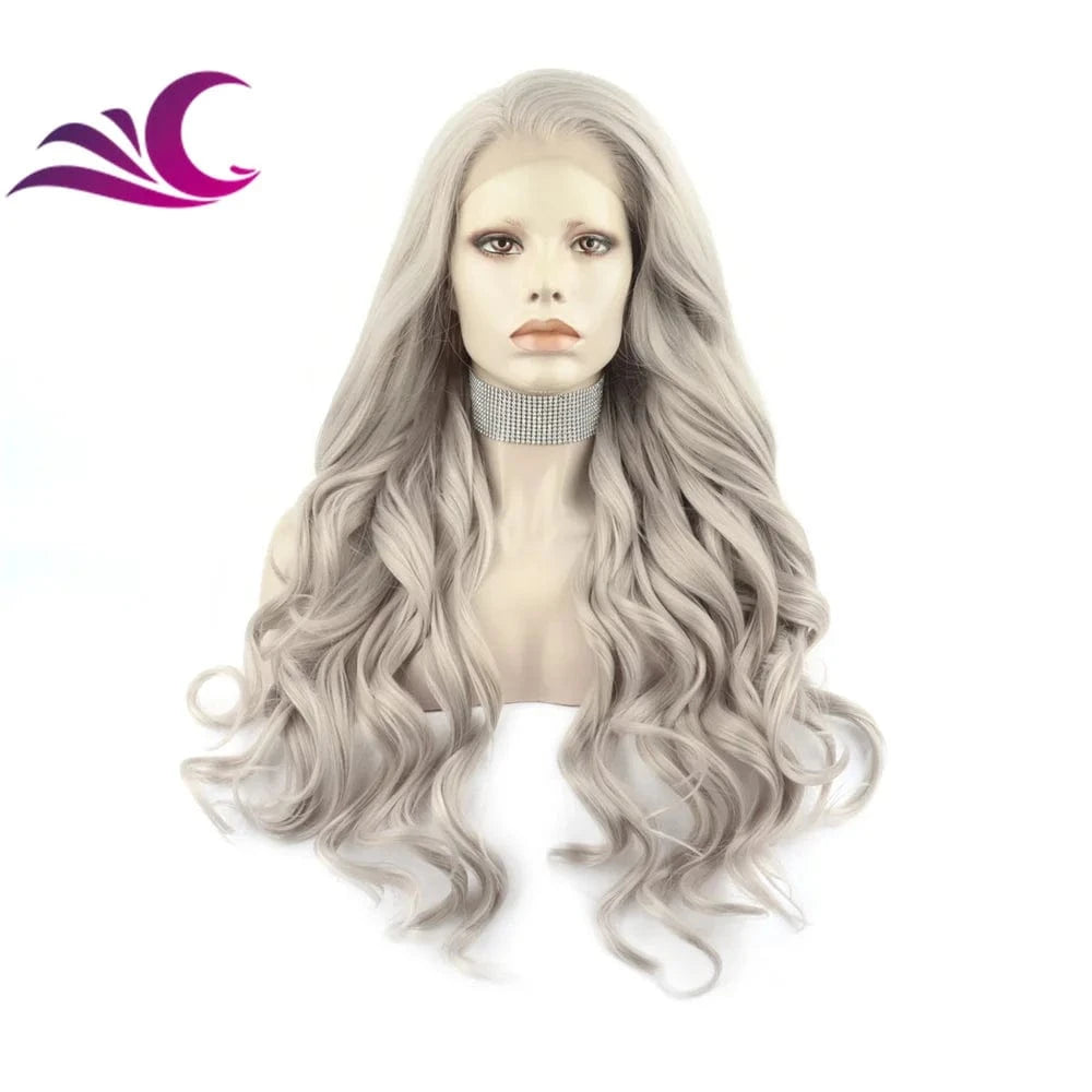 28 Inches / N5-T4503/1001 Celebrity fire red color long curl pre-plucked natural hairline heat friendly synthetic hair lace front wig