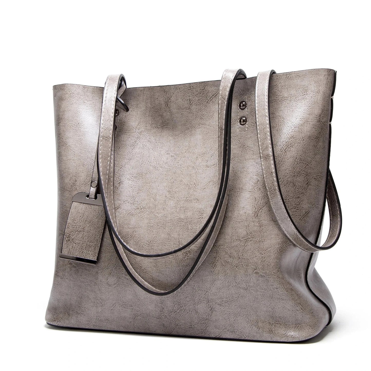29*33*14cm / Gray Women PU Handbags Custom Large Capacity Fashion Lady Handbags Shoulder Tote Bags