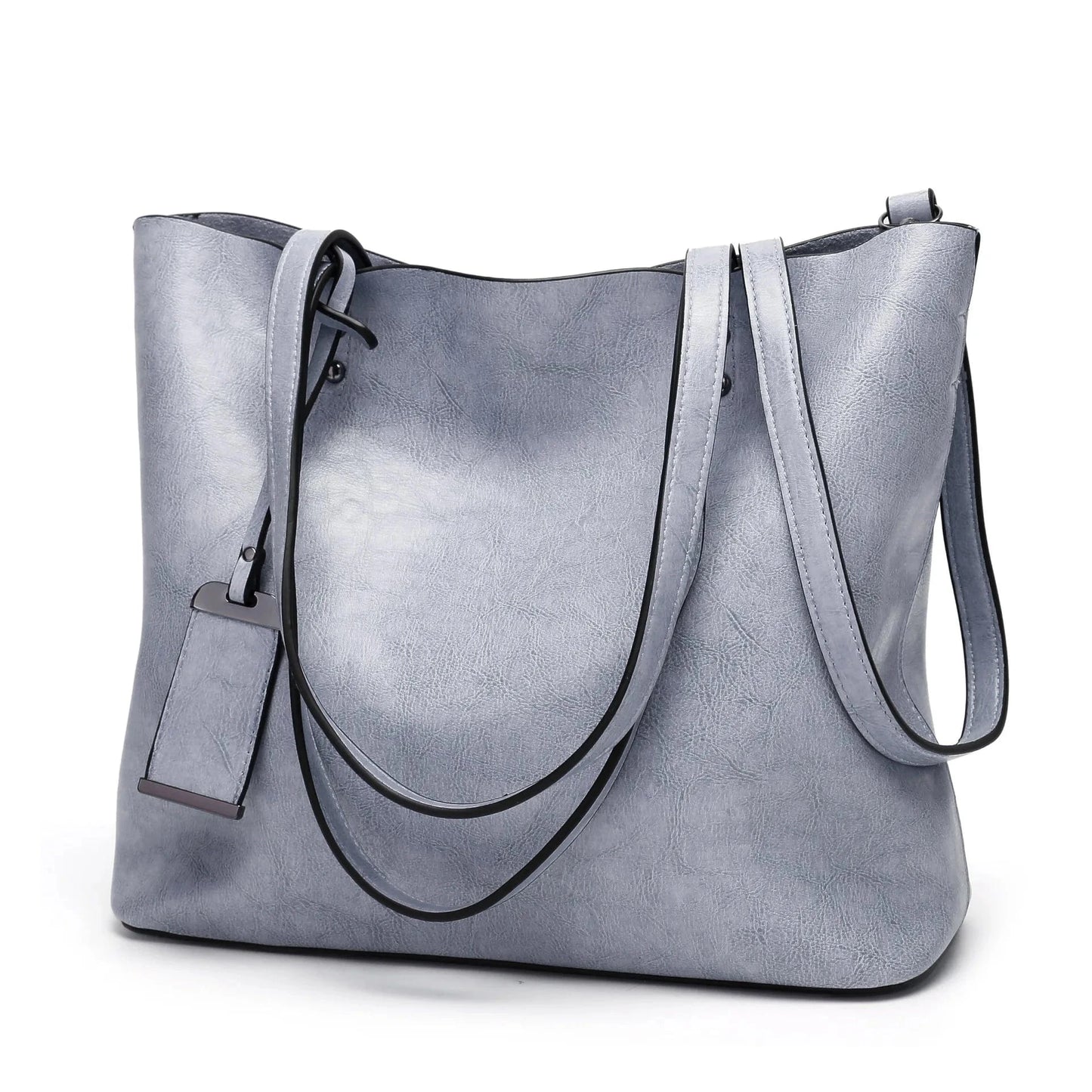 29*33*14cm / Light blue Women PU Handbags Custom Large Capacity Fashion Lady Handbags Shoulder Tote Bags