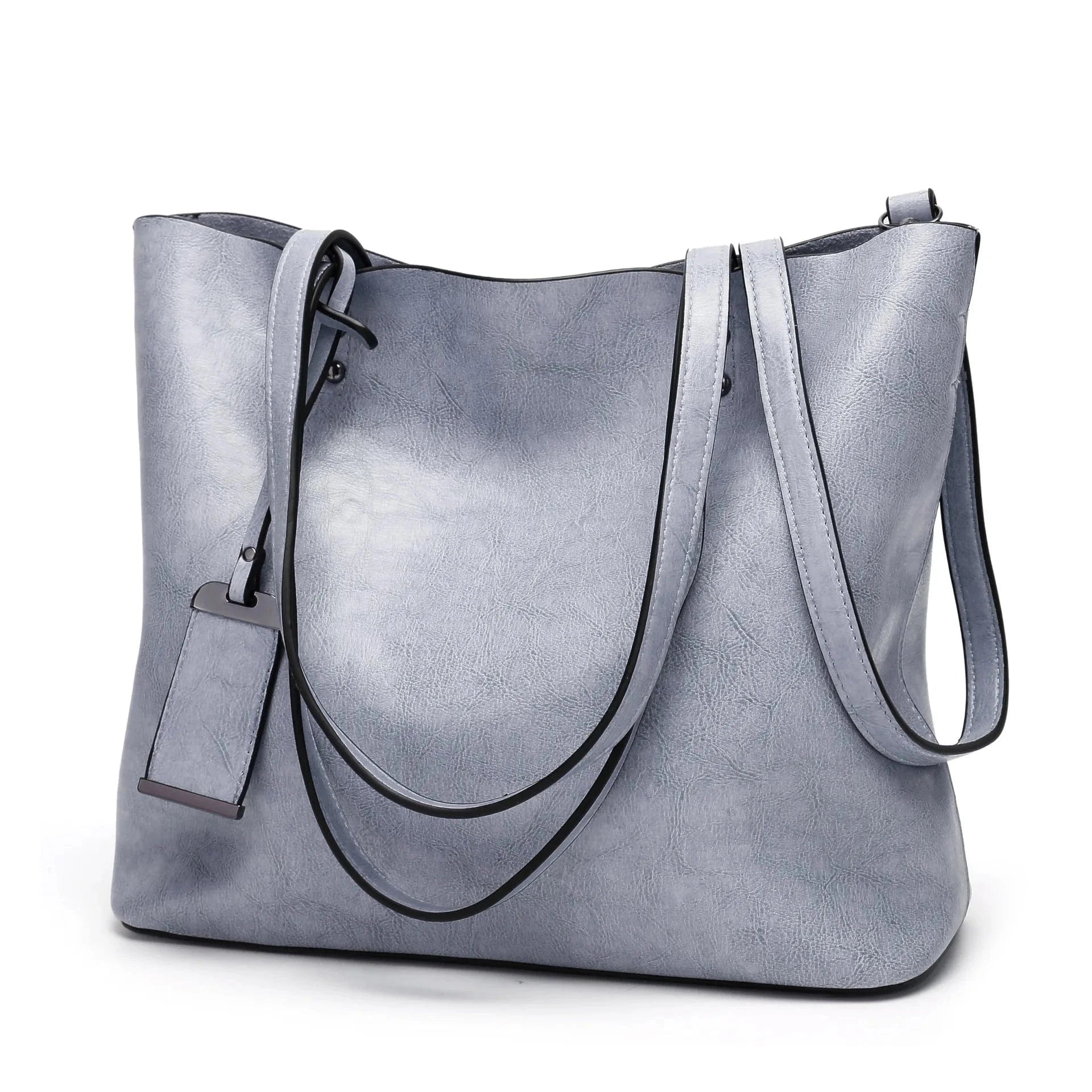 29*33*14cm / Light blue Women PU Handbags Custom Large Capacity Fashion Lady Handbags Shoulder Tote Bags