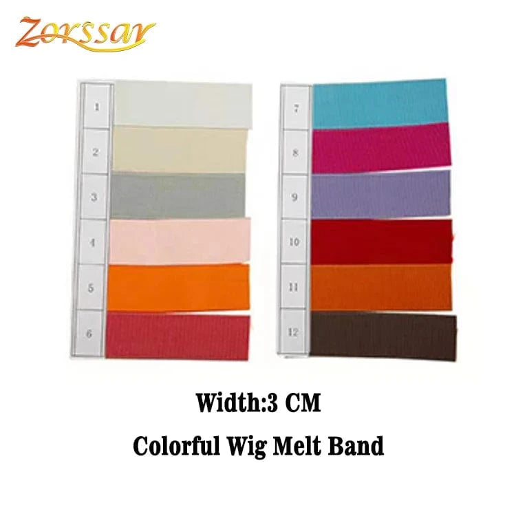 3 cm Colorful melt band custom logo Custom logo designer headband wraps women elastic Adjustable athletic wig Lace Hair melt band
