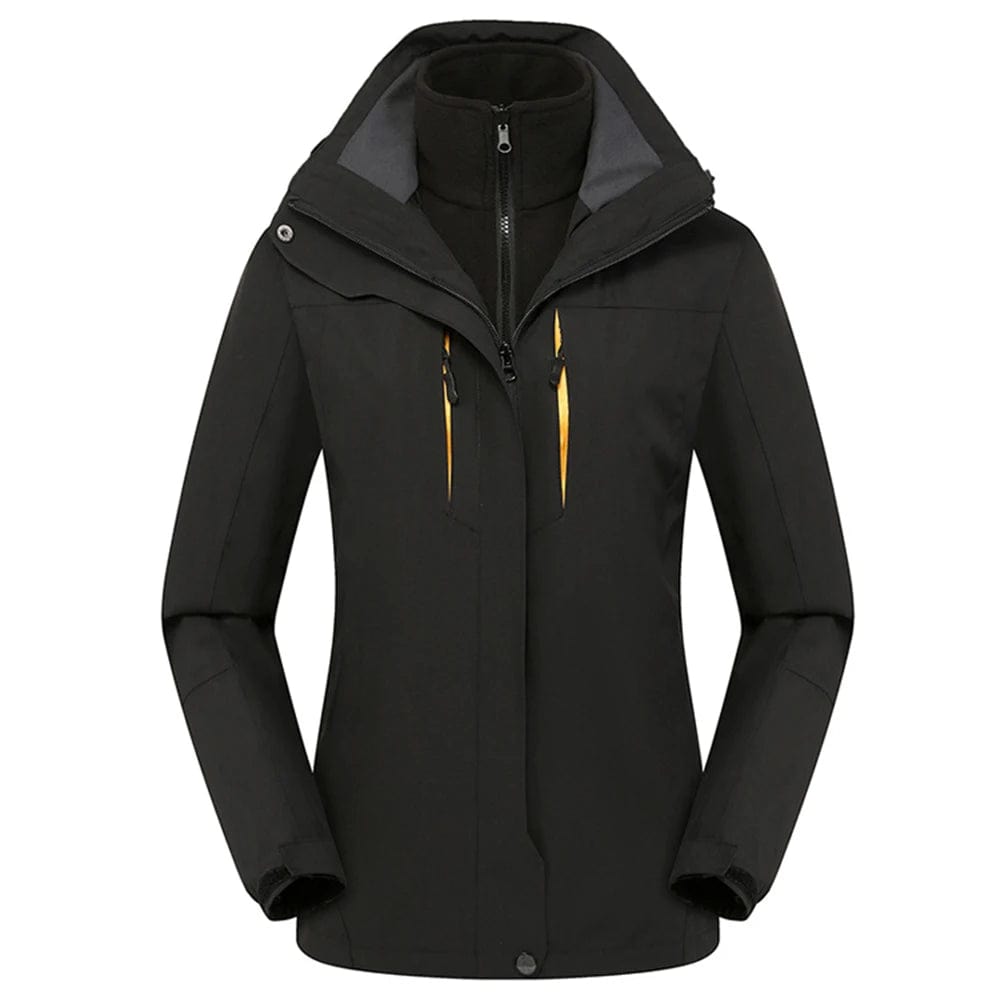 3 XL / Black New Men's clothing Women's clothing Windproof and Waterproof outdoor hiking clothing