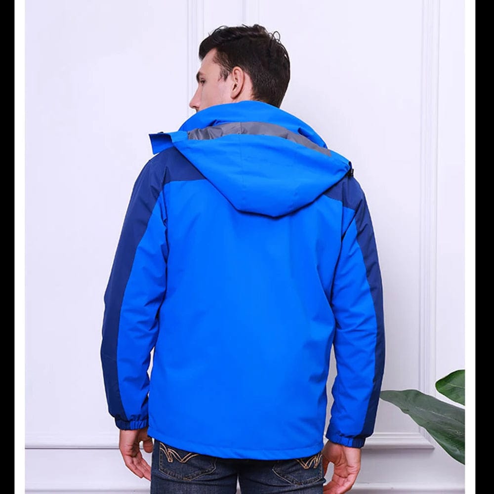 3 XL / Blue New Men's clothing Women's clothing Windproof and Waterproof outdoor hiking clothing