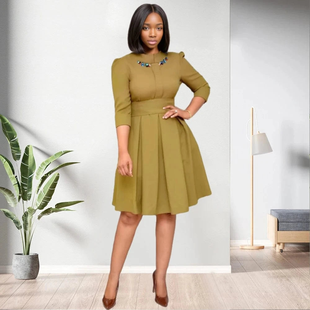 3 XL / pic 1 91031-MX24 Sehe Fashion Design Casual Dresses New Arrival Bow Girls with Belt Women Floral Crew Neck Cotton Adults Knee-length