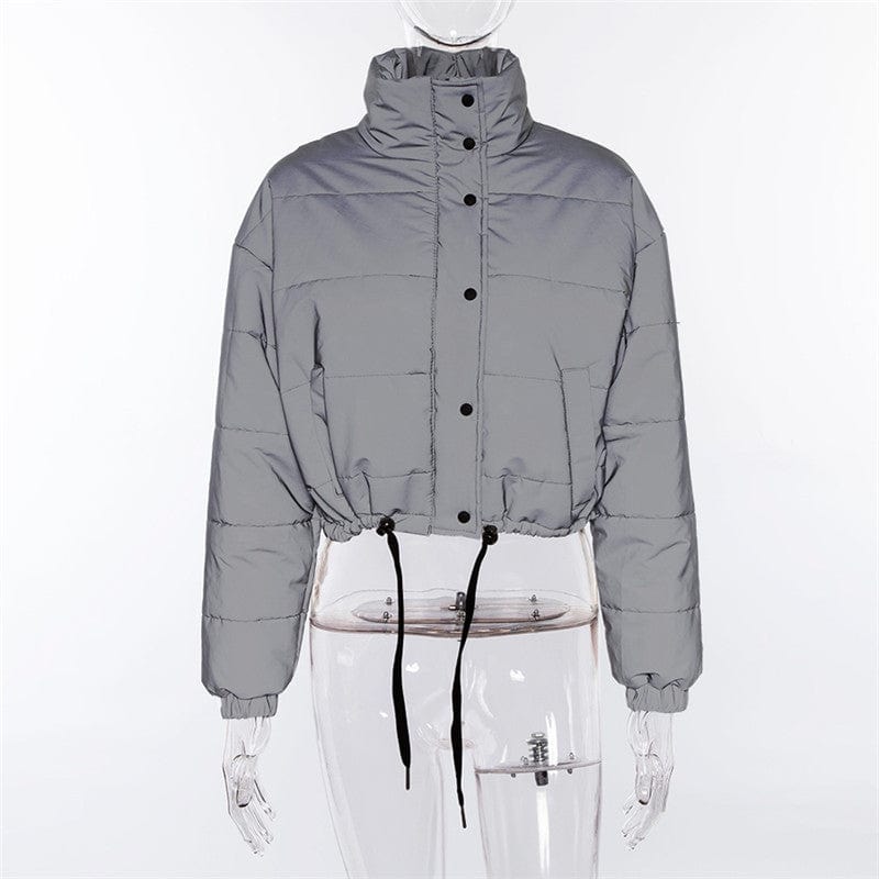 3 XL / short Fashion Custom Color winter high quality Padded plus size reflective coat women down coat waterproof Rainbow bubble Jacket