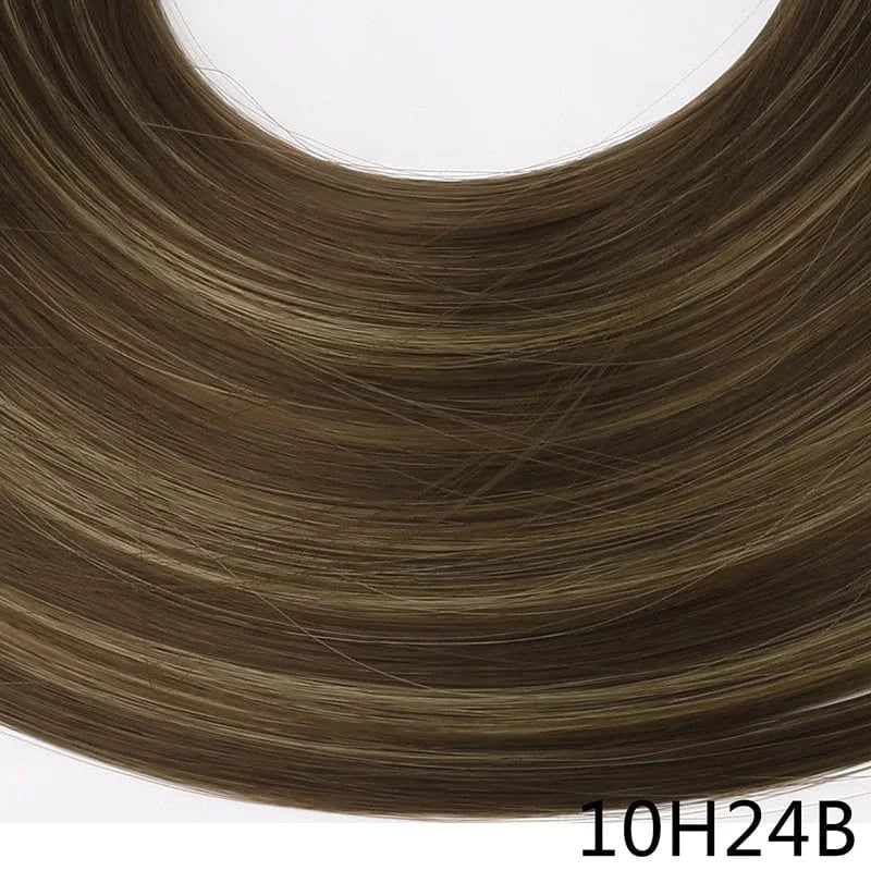 30 Inches / 10H24B SARLA  Wholesale 30 Inch Synthetic Invisible Natural Deep Wave Kinky Curly  Long Hair Afro U Part 3/4 Half Head Wig Extensions