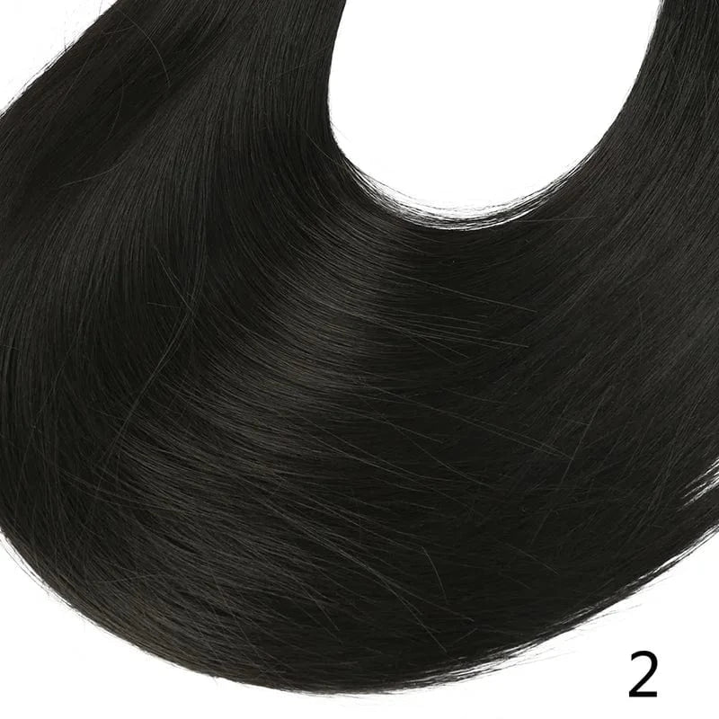 30 Inches / 2# SARLA  Wholesale 30 Inch Synthetic Invisible Natural Deep Wave Kinky Curly  Long Hair Afro U Part 3/4 Half Head Wig Extensions