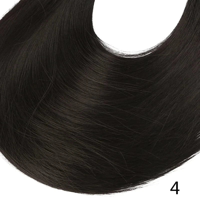 30 Inches / 4# SARLA  Wholesale 30 Inch Synthetic Invisible Natural Deep Wave Kinky Curly  Long Hair Afro U Part 3/4 Half Head Wig Extensions