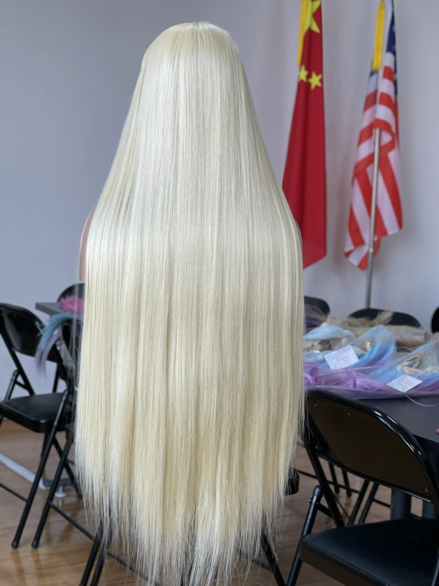 30 Inches / White shy Futura synthetic hair wig on sale