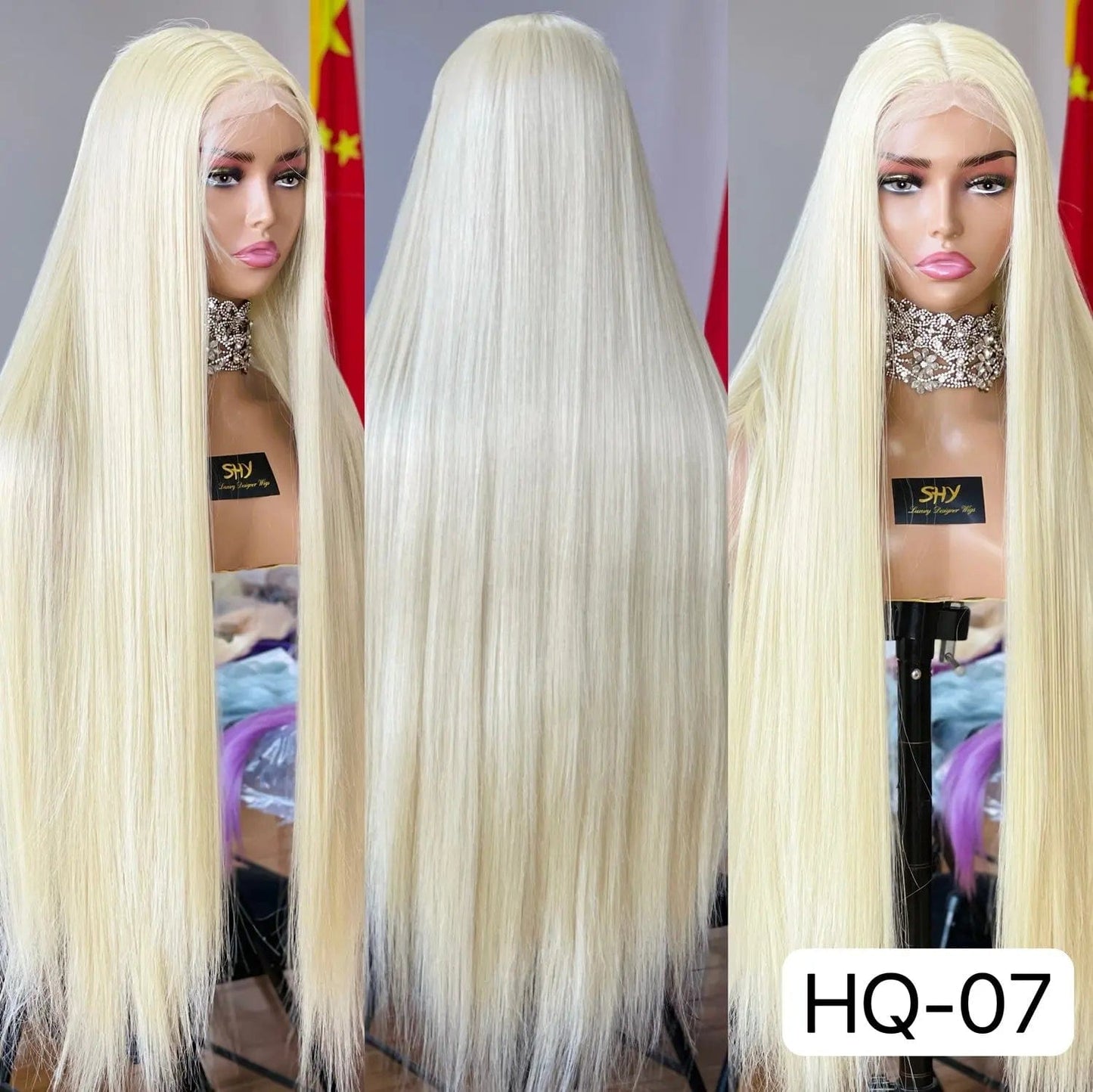 30 Inches / White shy Futura synthetic hair wig on sale