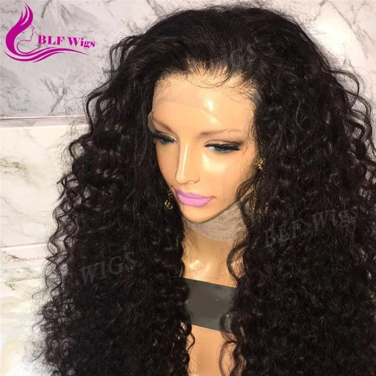 300% Density Cuticle Aligned Virgin Full Lace Wig Unprocessed Indian Kinky Curly Hair Wholesale Vendors
