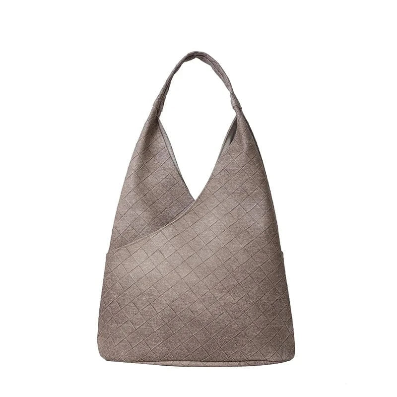 30x10x35cm / 2287 Brown European Luxury Designer PU Leather Soft Woven Bucket Bag for Women Fashionable Shoulder Bag Luxury Brand women's Underarm Totes