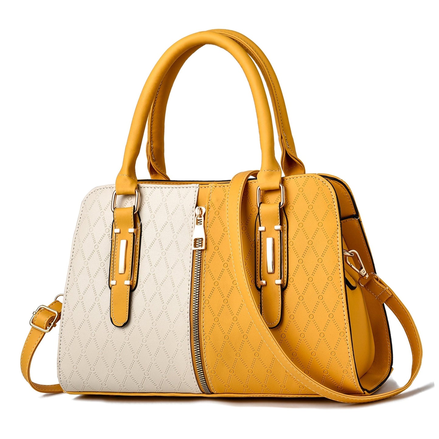 32x14x21cm / 4 European and American PU leather large capacity single shoulder crossbody hand bag