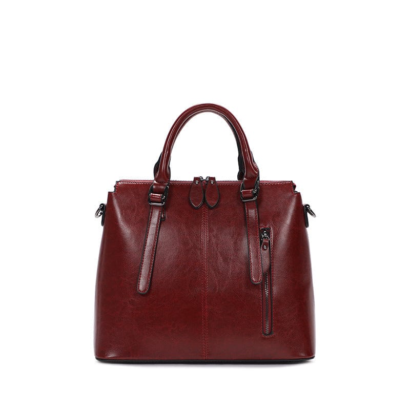 33*14*21cm / Red Hot sale custom logo genuine handbags for women leather ladies fashion trend diagonal shoulder bags handbag for woman handbags