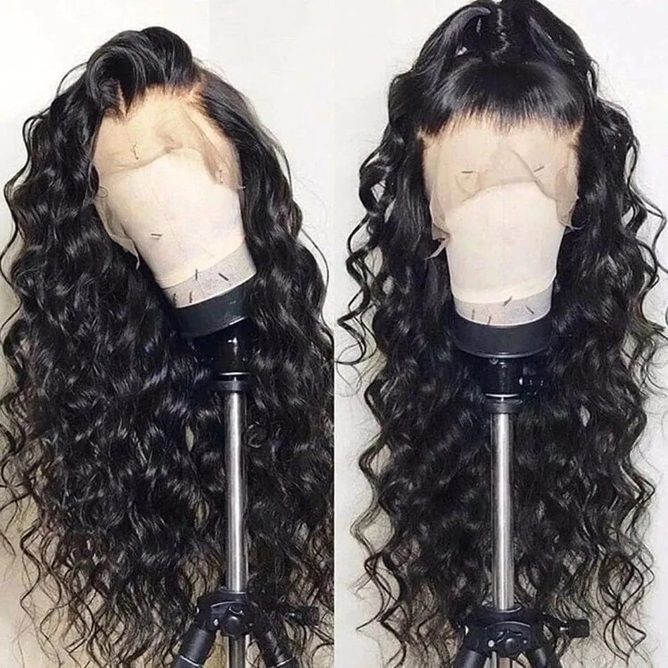 34 Inches / loose body wave wig Wholesale Short Bob Wigs Human Hair Vendors Kinky Curly Lace Front Wigs Human Hair Full HD Lace Frontal Wigs For Black Women