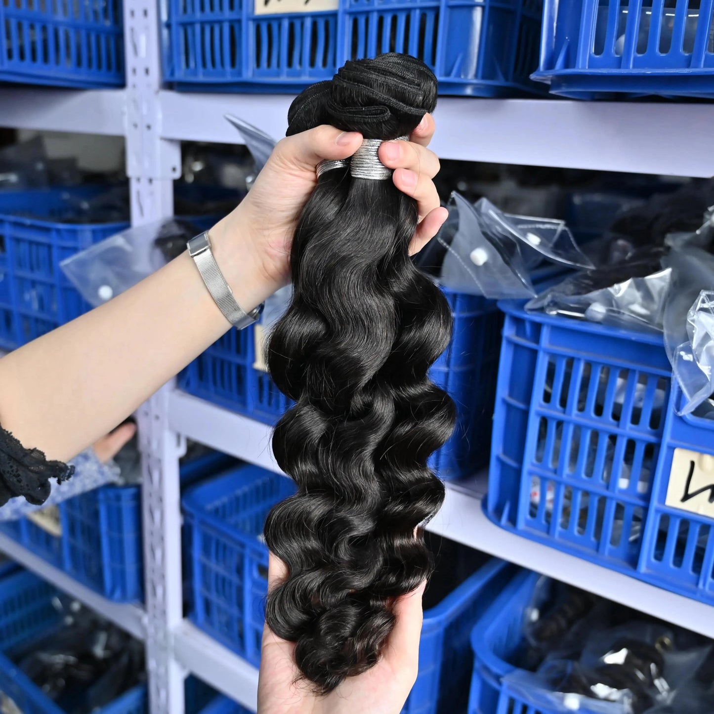 34 Inches / Top quality loose body wave bundles*1 12A Top Quality Brazilian Virgin Cuticle Aligned Human Thick silk Hair One Donor Bundles with Closure for weddings and parties